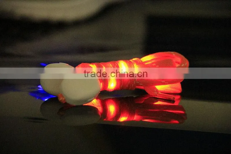 2014 new item nylon led lighting strip shoelace
