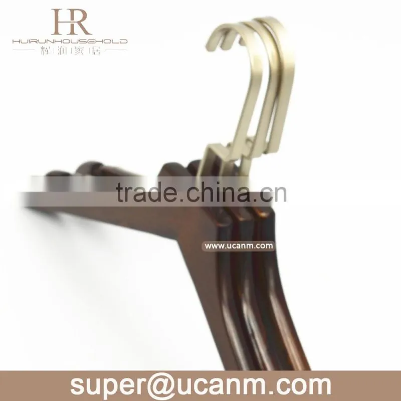 HRW-66P0V Antique lotus wooden clothes hanger