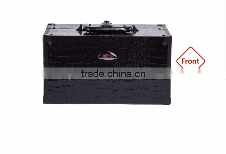 Original Factory Supplier Rolling Station Crocodile pattern Makeup Vanity Case