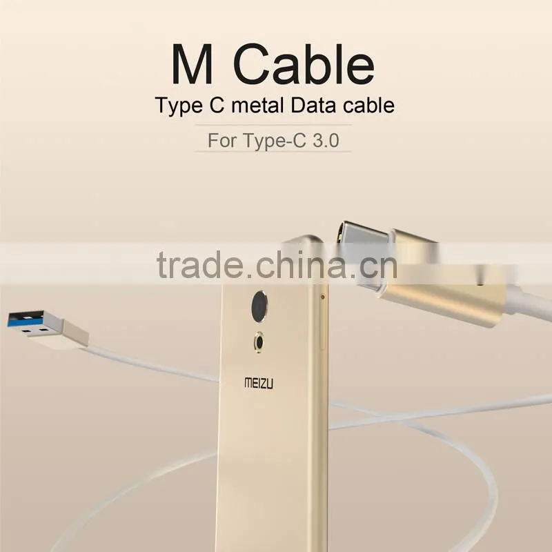 Original Wsken Rich Color Aluminum Shell Not Fade Type C Metal Data Cable Charger Cable For Type-C 3.0
