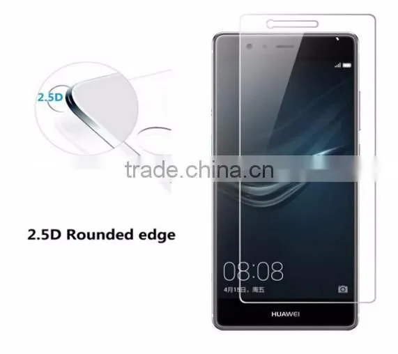 2.5D, 0.3mm glass film for huawei p9 lite tempered glass screen protector sample free