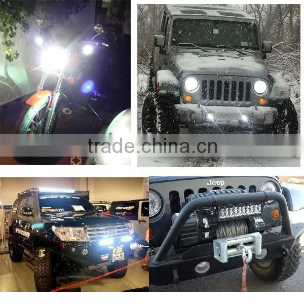 Aluminum 24w 2150lm superior quality cree h7 led headlight for mini jeep