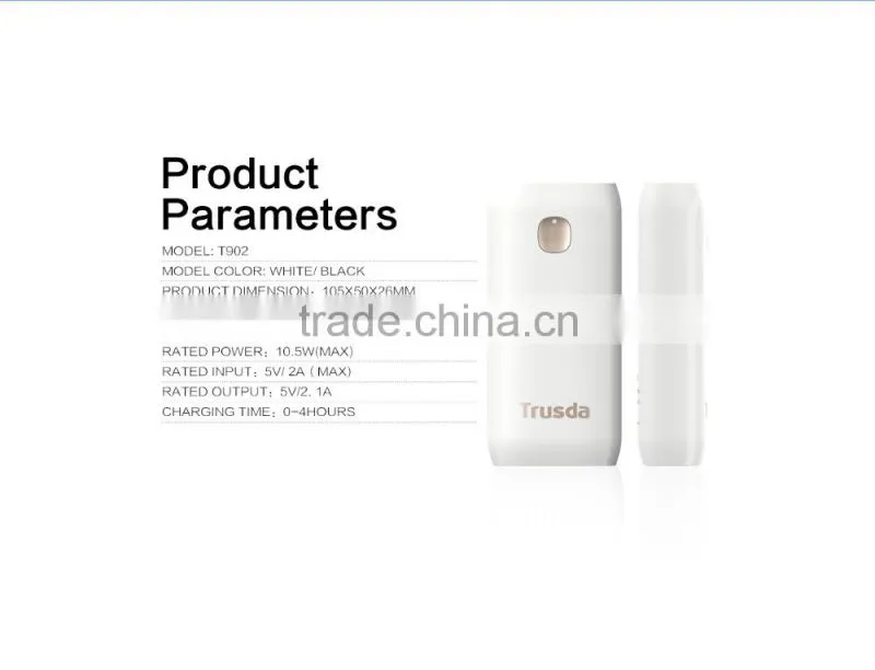 New dual output mobile phone power bank 4400mah/5200mAh for I7
