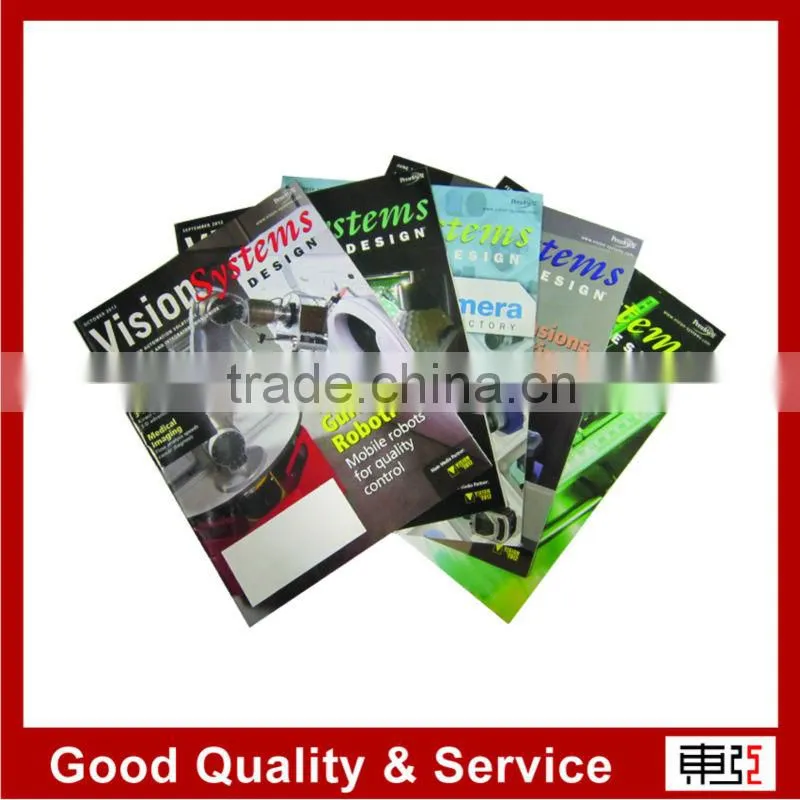 Varnished Saddle Stitched Art Paper Magazine Printing Service