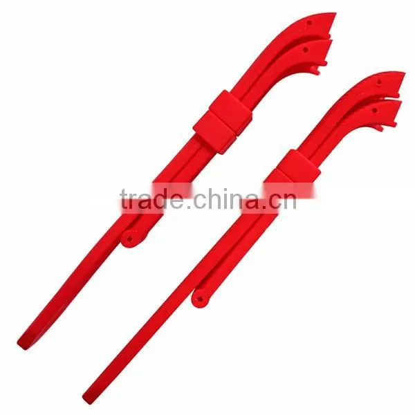 24mm silicone 2 pieces red watch band
