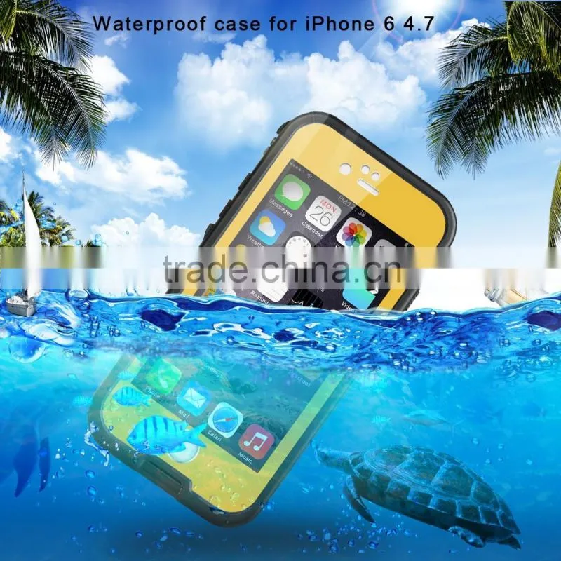 manufacture waterproof case cover for iphone6 plus mult-function