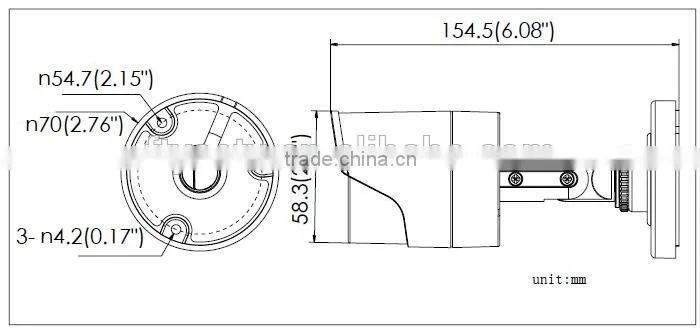DS-2CE16D1T-IR Turbo 1080P Motion Detection Outdoor IR Bullet Hikvision TVI