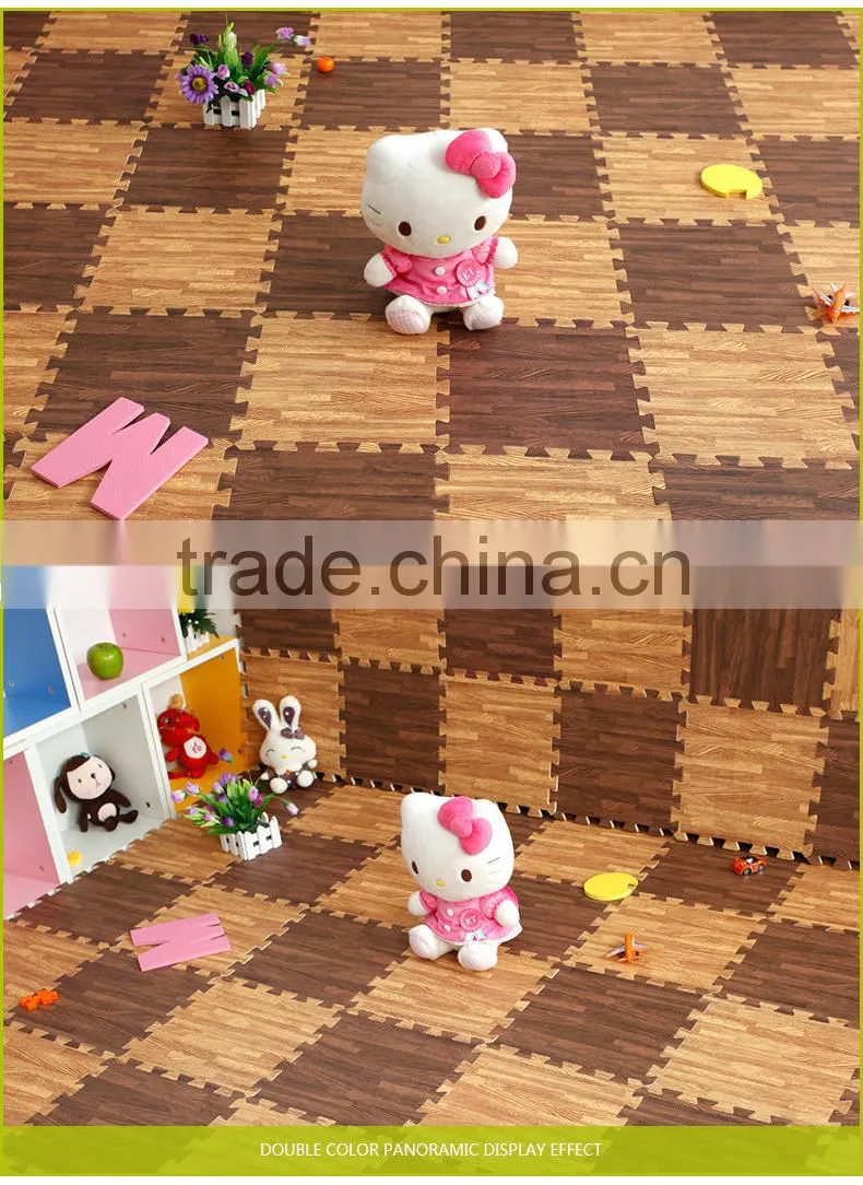 hardwood floor eva foam jigsaw/puzzle wall tile