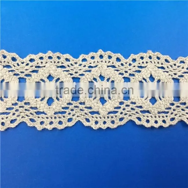 H0060 Elegant Lace Ribbon, 100% Cotton Lace ,Crocheted Lace