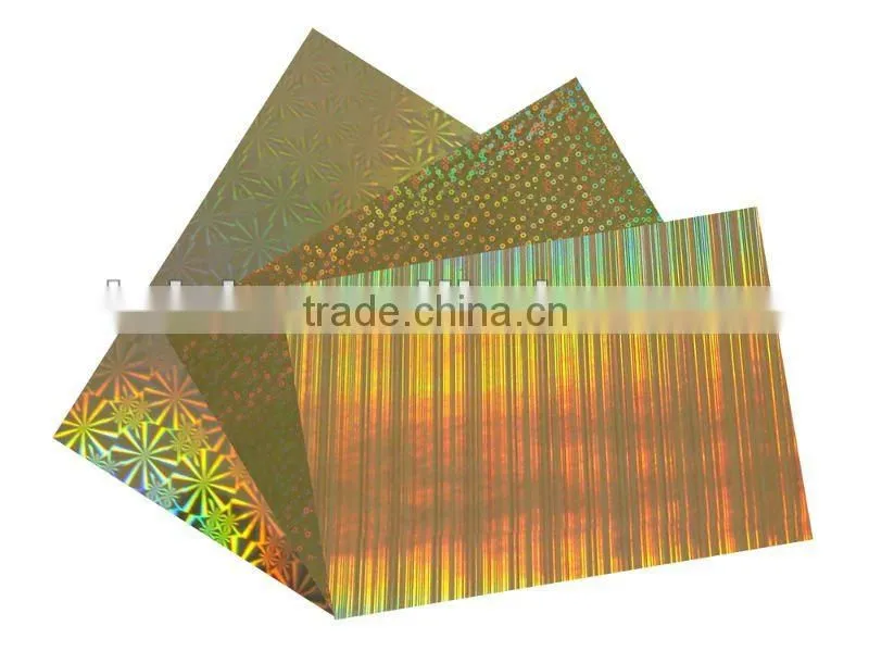 Aluminium foil with paper and hologram for cigarette packing