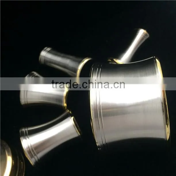 Custom made CNC metal parts double color plating chrome & gold plated electroplating factory