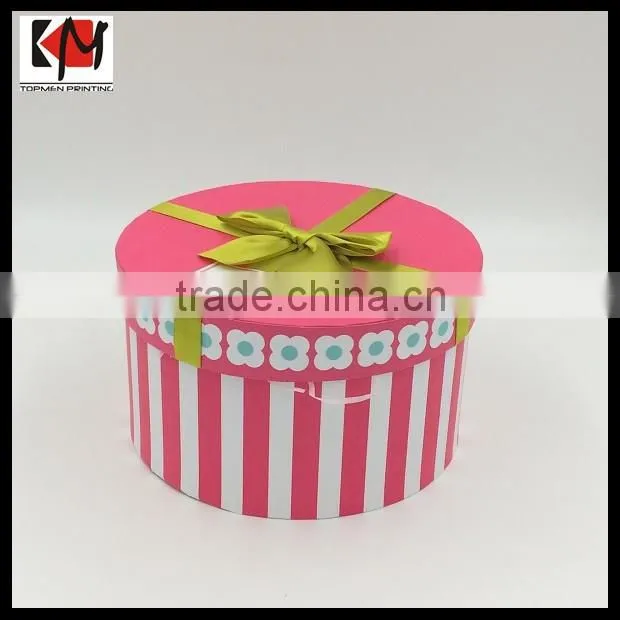 Custom Wholesale Paper Box Packaging Round Carton Box
