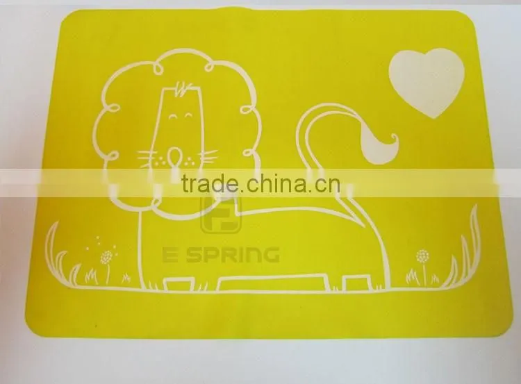 Custom logo printing design non-stick kitchen baking mat silicone