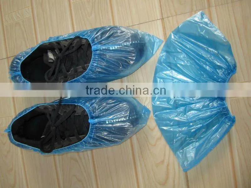 Disposable plastic machine-made CPE/PE shoe cover