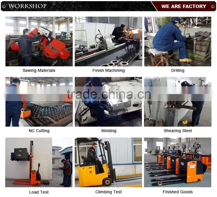 500Kgs AC Power Source Counterbalanced Electric Walkie Stacker