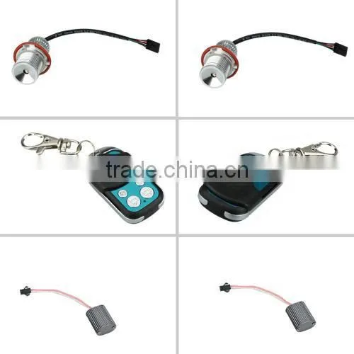 2Pcs Car RGBW LED 20W 7 Colors Angel Eye Halo Ring Marker Light Bulb