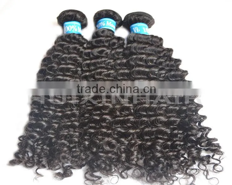 2014 6A New style deep curly brazilian virgin hair accept paypal Deep Wave