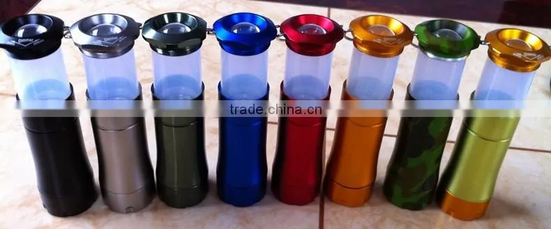 Cheaper Sales Promotion High Power 1W Zoom Torch & Camping Lantern 2 in 1 Hanging Lantern