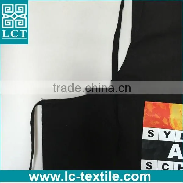 custom design heat transfer print black color apron for sydney art school