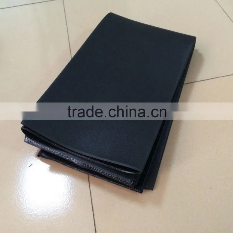 Folding Black Treadmill Floor Mat With Shockproof , Treadmill Shock Absorber Mat