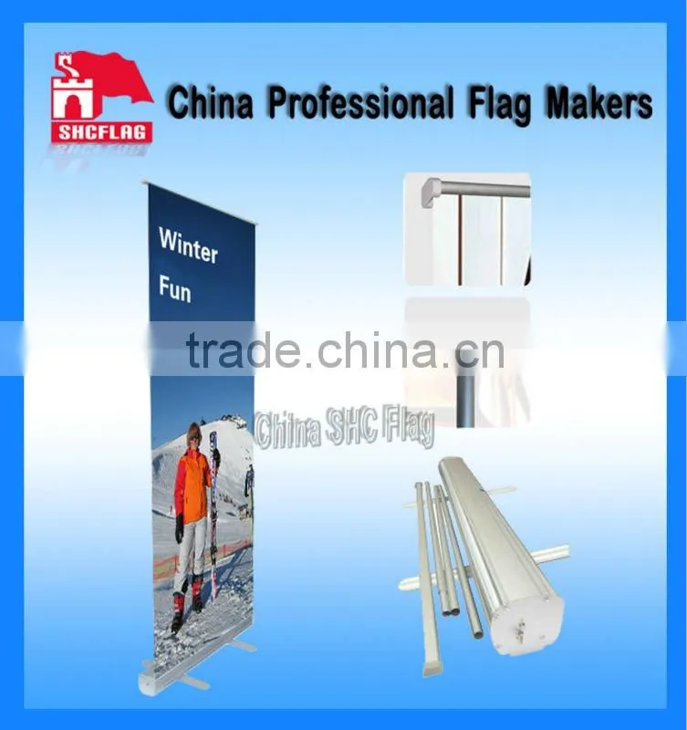 Promotion custom display rollup rotating banner stand