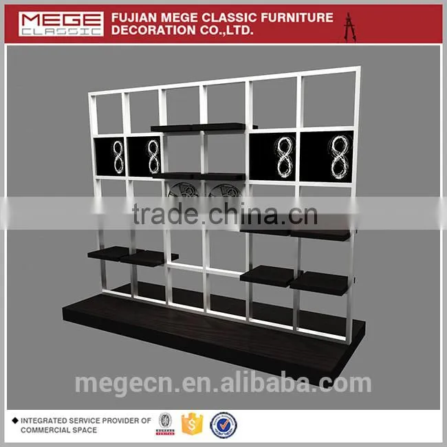 Retail Store Wood Fashion Shoe Display Stand