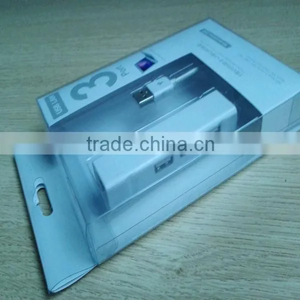 High quality!!!Wired and external 3 port ethernet hub rj45 ethernet adapter