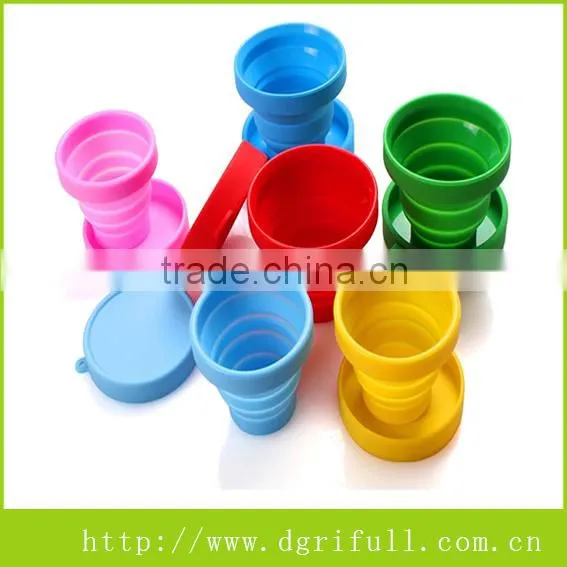 2014 shenzhen supplier silicone folding coffee cup