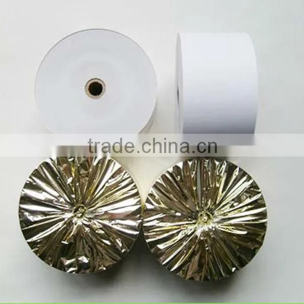 75mm coated thermal paper with plastic core