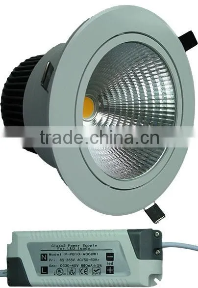 UL FCC CE RoHS 2.5 3 inch 4inch 5inch cob led lights drop ceiling recessed