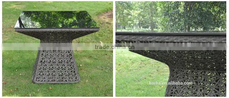 Comfortable Outdoor Wicker Table Set Garden Set