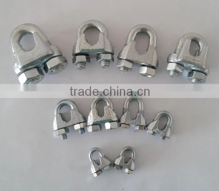 Steel wire rope fasteners,Electric Galvanized Wire Rope Clips Din741,Small Wire Rope Clamps