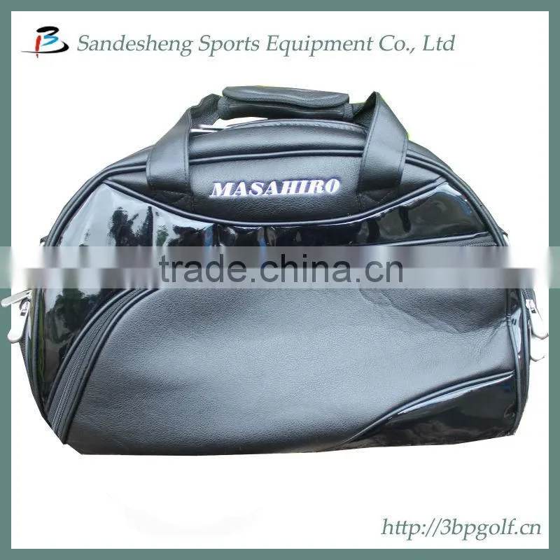 High quality pu leather golf boston bag set