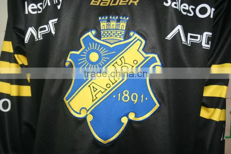 high quality wholesale embroidery sublimation ice hockey jersey