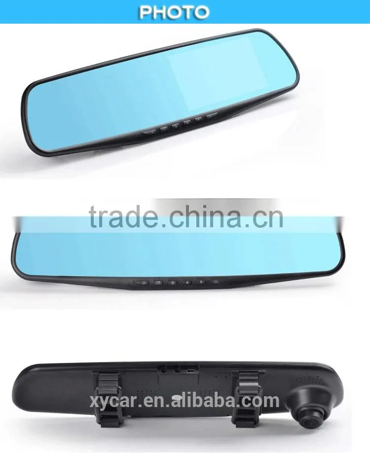 4.3 inch car mirror Dual cameras rearview mirror car DVR, car camera rearview XY-9064D