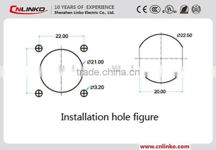 Made in china waterproof wire connector 9 contacts Cable Terminal End Copper Ferrules Connector