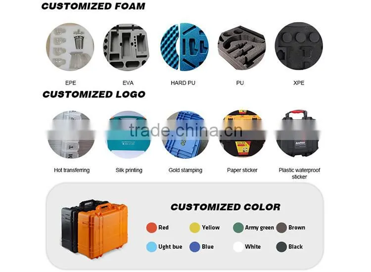 New product 2016 popular polypropylene plastic tool case OEM