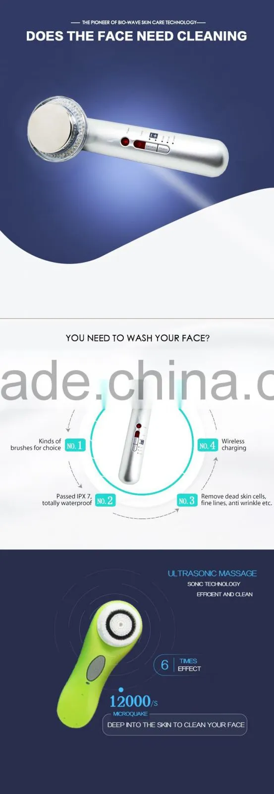 rf portable beauty machine photon skin care beauty device , portable high frequency
