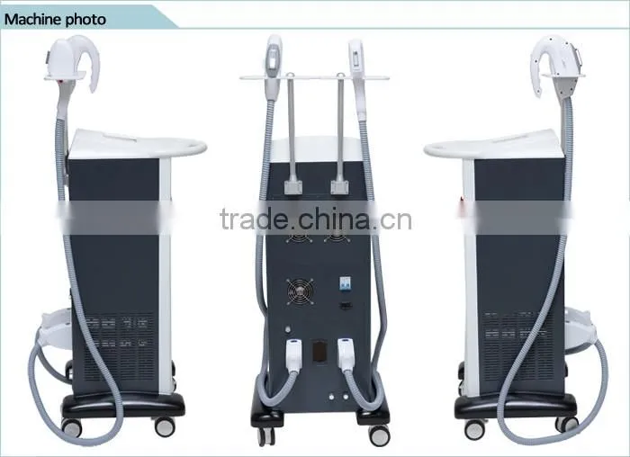 skin care beauty equipment permanent hair removal e light ipl rf system / Elight hair removal machine
