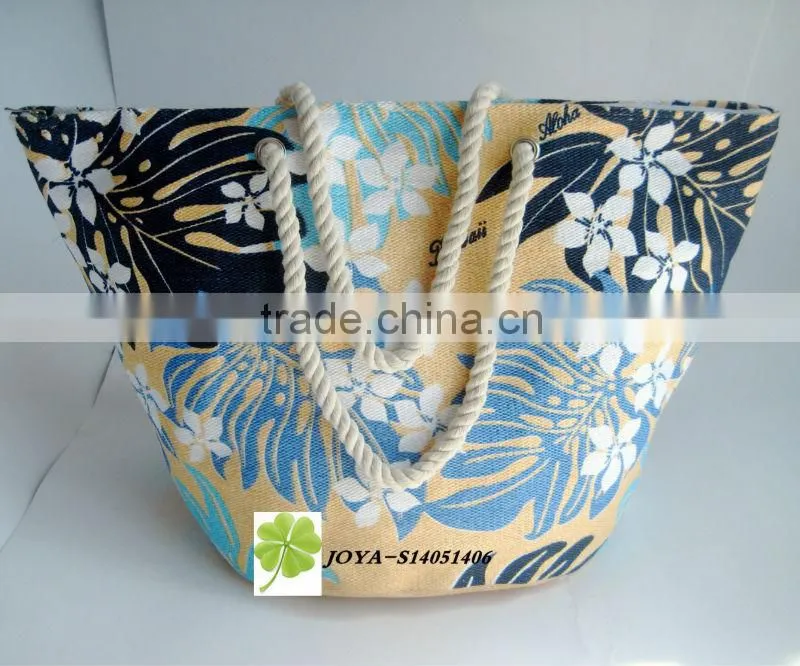 Handmade PP straw shopping bag fashion straw woven basket