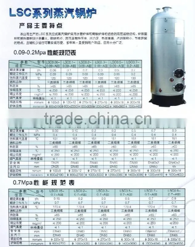 high efficiency vertial wood burning based steam boiler