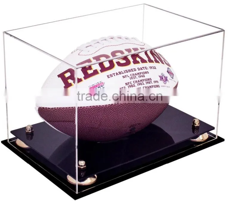 hot selling OEM service high quality fashionable acrylic football display boxes / racks for football fans