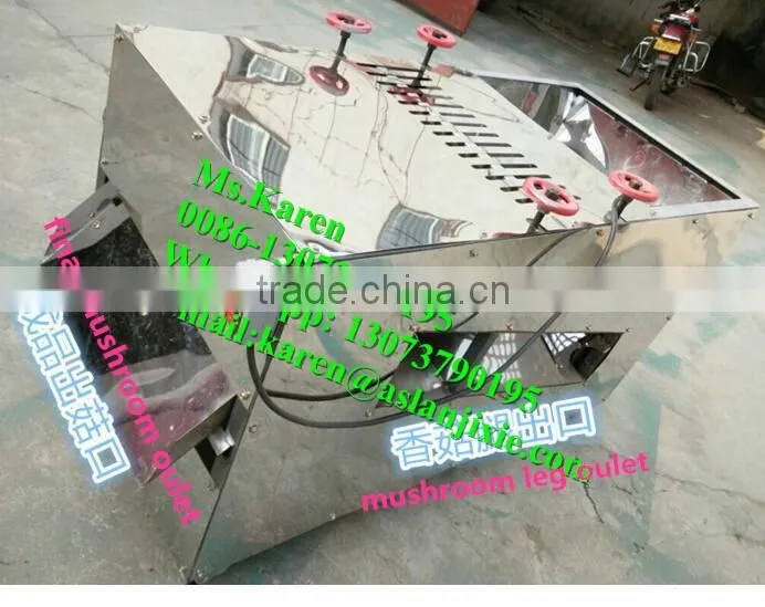 Mushroom leg and cap separator machine / Mushroom stem removal machine
