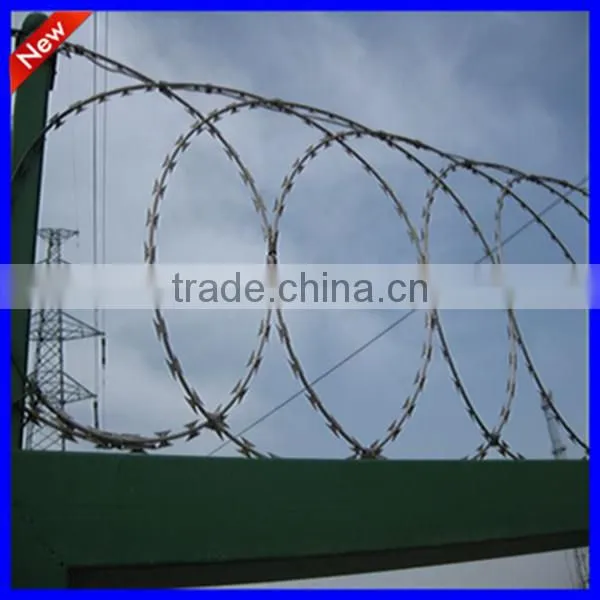 Stainless steel concertina wire for high security