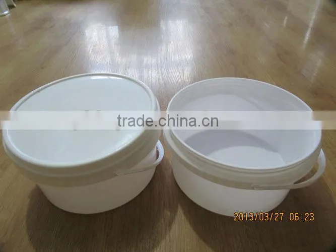 utility 8L PP Plastic round pail with lid