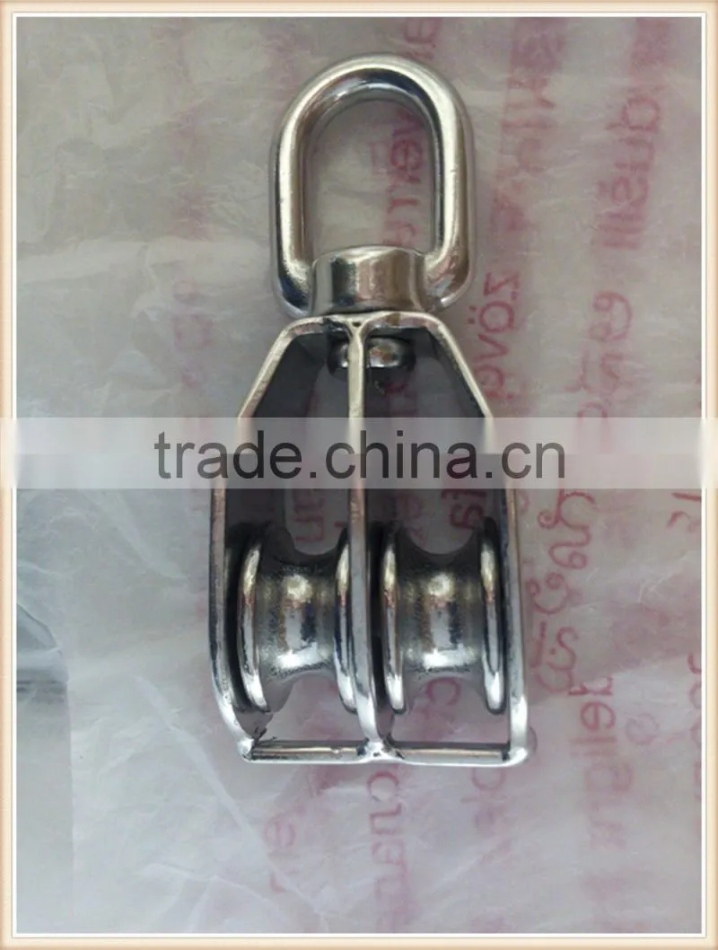 made in Chinas 5-100mm nylon wheel swivel stainless steel nylon marine pulley blocks