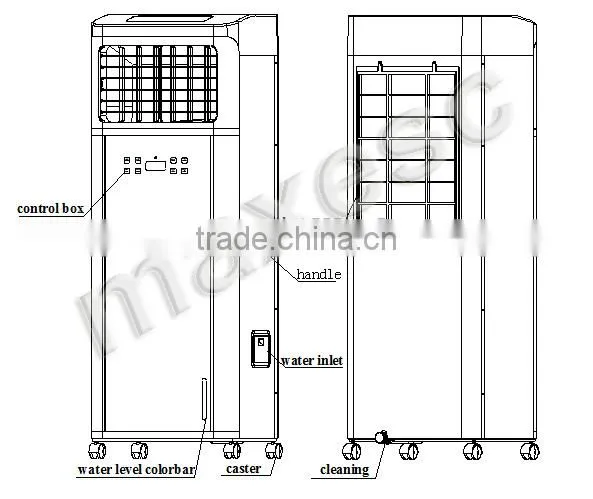 220-240v Indoor Room floor standing mini portable air conditioner