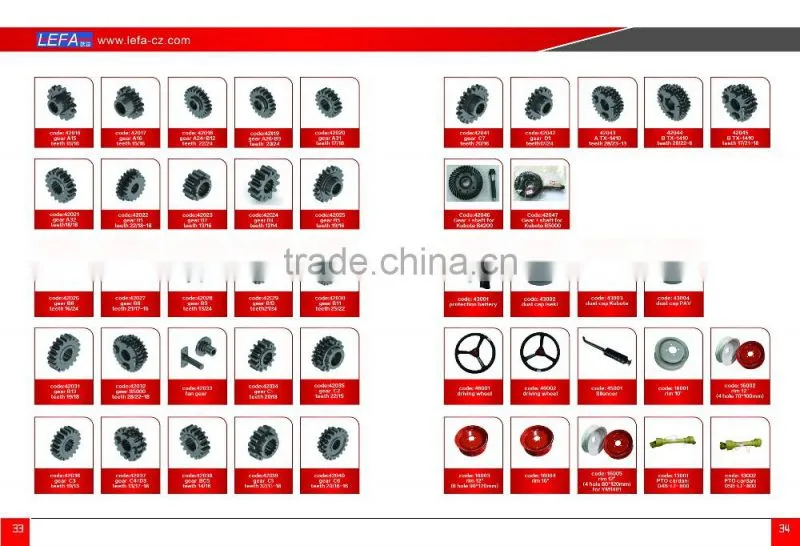 Import tractor parts Japanese used tractors kubota