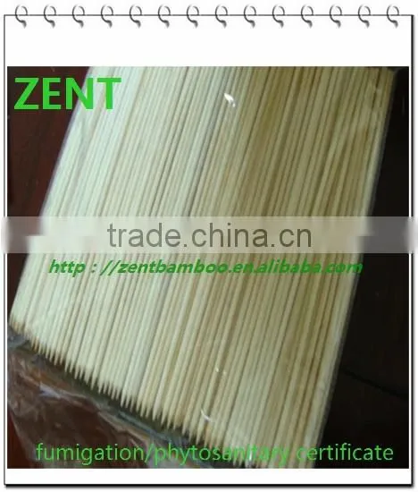 ZENT-77 BBQ round bamboo skewers(sticks) natural