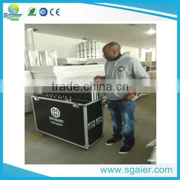 professional aluminum trolley flight case for led par light